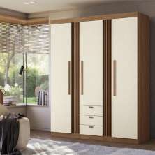 Guarda Roupa 4 Portas Amazonas 4.4 Jatoba Areia