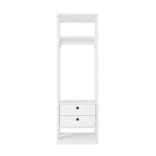 Guarda Roupas Francia Branco com Gaveta