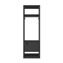 Guarda Roupas Francia Preto com Porta