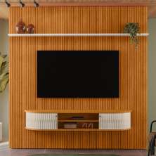 Home Painel Para TV Crystalis Cinamomo Off white