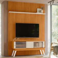 Home Painel Para TV Valenwood Cinamomo Off white