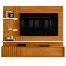 Home para TVs 65" Ripado Milão Cinamomo Off White