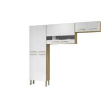 Kit de Cozinha 8 Portas Lile Freijó Supremo