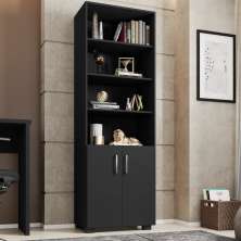Livreiro Multiuso com Portas Samara Preto