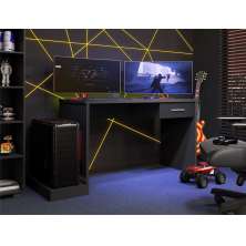 Mesa Gamer com Plataforma Versátil Ventelle Preto