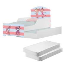 Mini Cama Infantil com Auxiliar Pop Pequenas Bailarinas com Colchões