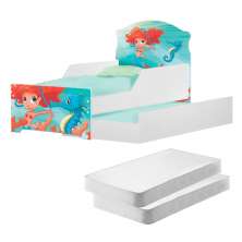 Mini Cama Infantil com Auxiliar Pop Sereinha com Colchões