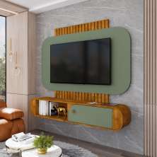 Painel TV 55 Polegadas Capivari Naturalle Pistache