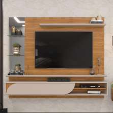 Painel para TV com Espelhos Luaner Carvalho Griz