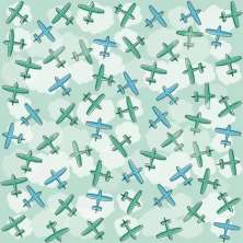 Papel de Parede Infantil Aviões