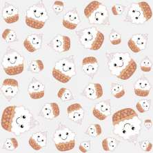 Papel de Parede Infantil Cup Cakes