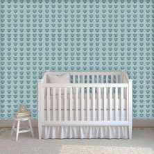 Papel de Parede Infantil Elefante Azul