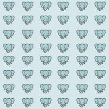 Papel de Parede Kids Elefante Azul