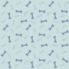 Papel de Parede Kids Osso Cachorro