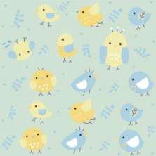Papel de Parede Kids Passarinhos