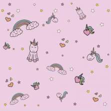 Papel de Parede Kids Unicórnio Menina