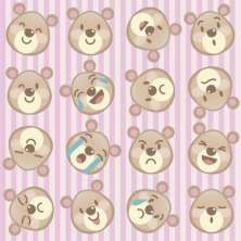 Papel de Parede Kids Ursinho Divertido
