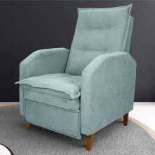 Poltrona  Reclinável Alef Boucle  Azul