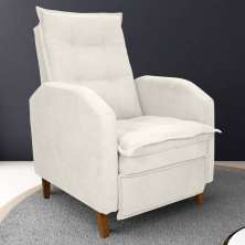 Poltrona  Reclinável Leeds Boucle  Bege