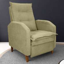Poltrona  Reclinável Leeds Boucle Oliva