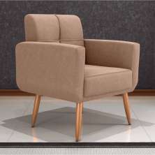 Poltrona Decorativa Juan Boucle Cinza