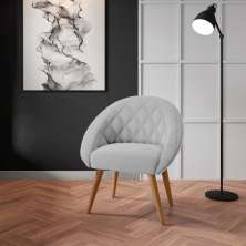 Poltrona Decorativa Maricá Linha Cinza