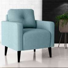 Poltrona Decorativa Viale Boucle Azul
