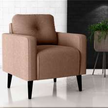 Poltrona Decorativa Viale Boucle Marrom