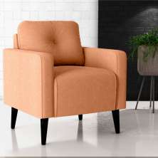Poltrona Decorativa Viale Boucle Mostarda