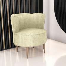 Poltrona Decorativa para Sala Amapá Boucle Bege