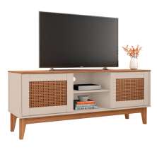 Rack Retrô para TVs de até 40 Polegadas Gary Off White Noce