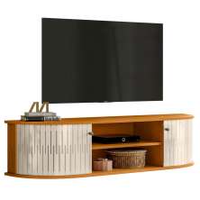 Rack Suspenso Para TVs 60" Verona Cinamomo Off White
