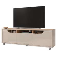Rack com Rodizíos para TVs de 60" Elkins Off White Noce