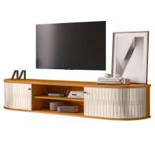 Rack para TV's de 75 Polegadas Génova Cinamomo Off White