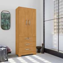 Roupeiro 2 Portas e 3 Gavetas Sneek Naturale