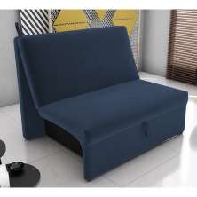 Sofá Cama para Descanso Galway Suede Azul