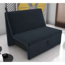 Sofá Cama para Descanso Galway Suede Petróleo 