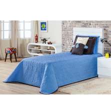 Cobre Leito Solteiro Petit Azul Casaborda 5 peças