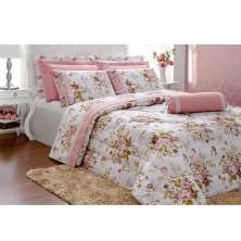Jogo de Cama Queen 200 fios Passione Branco Casaborda 4 peças