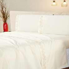 Jogo de Cama Queen Dublin Palha Casaborda 4 peças