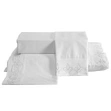 Jogo de Cama Queen com 4 Peças Duda Branco