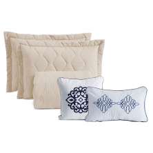 Jogo de Cama Queen com 7 Peças Portinari Palha