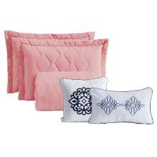 Jogo de Cama Queen com 7 Peças Portinari Rosê
