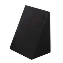 Encosto Triangular Preto Travesseiro  Ortopédico Pós Cirúrgico Com Capa Tr