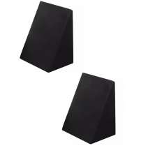 Kit 2 Travesseiros Encosto Triangular Preto Ortopédico Pós Cirúrgico Com Capa Ideal para Leitura, Amamentação, Descanso Tr