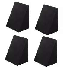 Kit 4 Travesseiros Encosto Triangular Preto Ortopédico Pós Cirúrgico Com Capa Tr