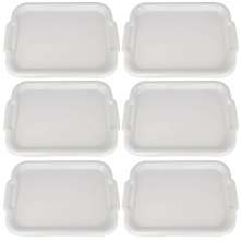 Kit 6 Bandejas para Servir de Plástico 39x28cm Restaurante Fast Food Buffet Cinquetti