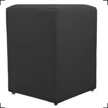 Puff Decorativo Dado Para Sala, Quarto, Escritório, Manicure Corino Preto - Clique E Decore