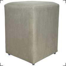 Puff Decorativo Para Sala, Recepção, Manicure Dado Suede Nude - Clique E Decore