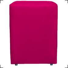 Puff Decorativo Para Sala, Recepção, Manicure Dado Suede Pink - Clique E Decore